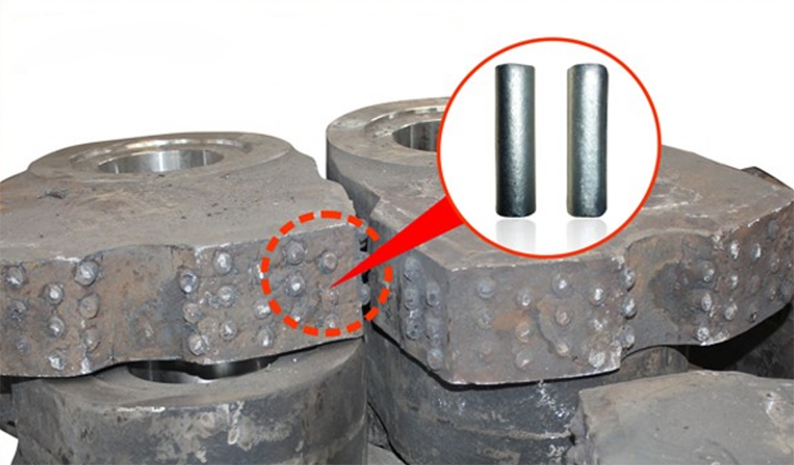 TiC Cermet Inserts for high Manganese hammer