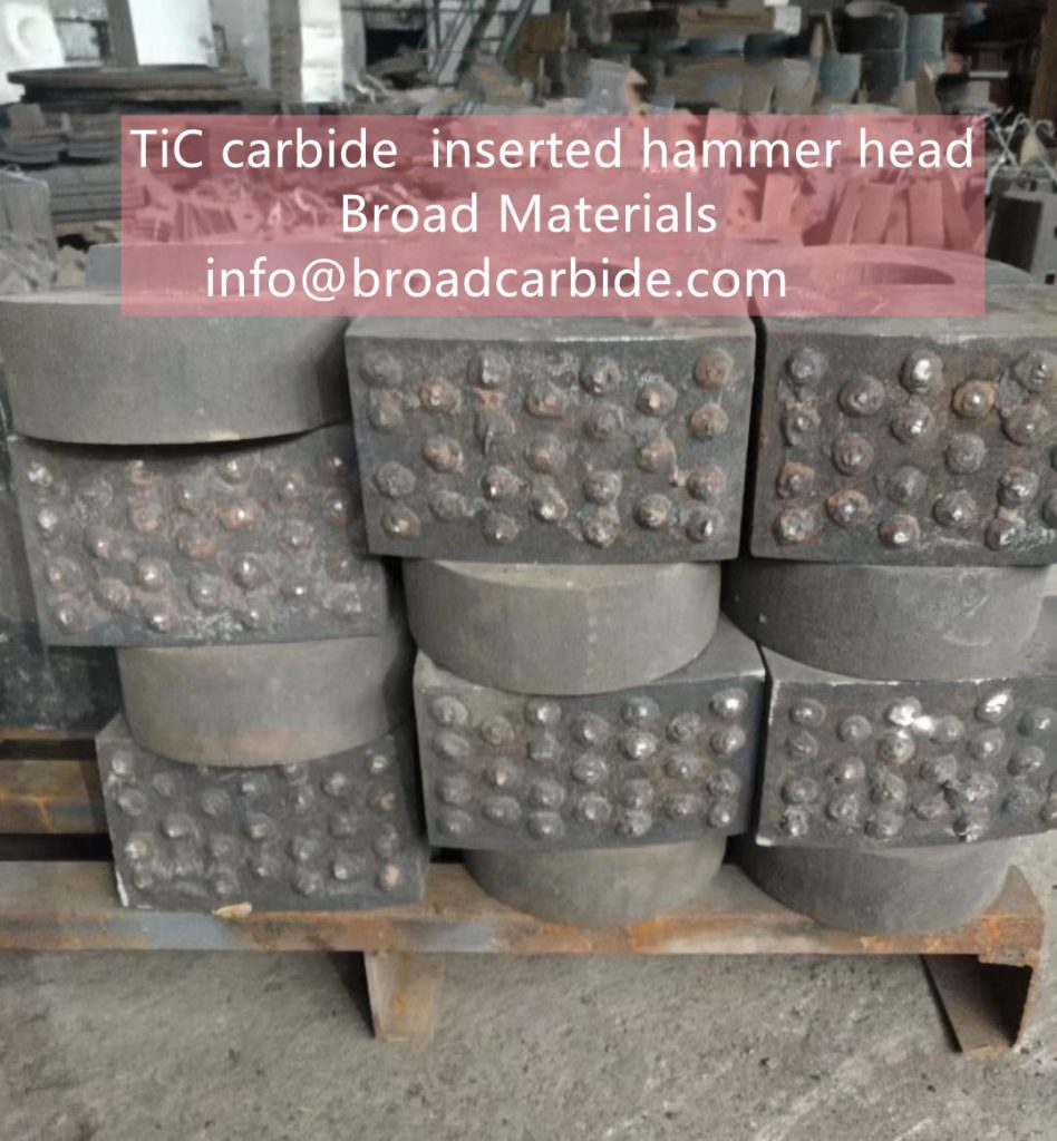 TiC-carbide-inserted-hammer-head